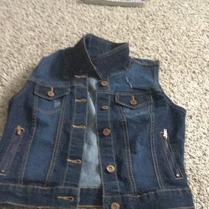 Kids denim vest